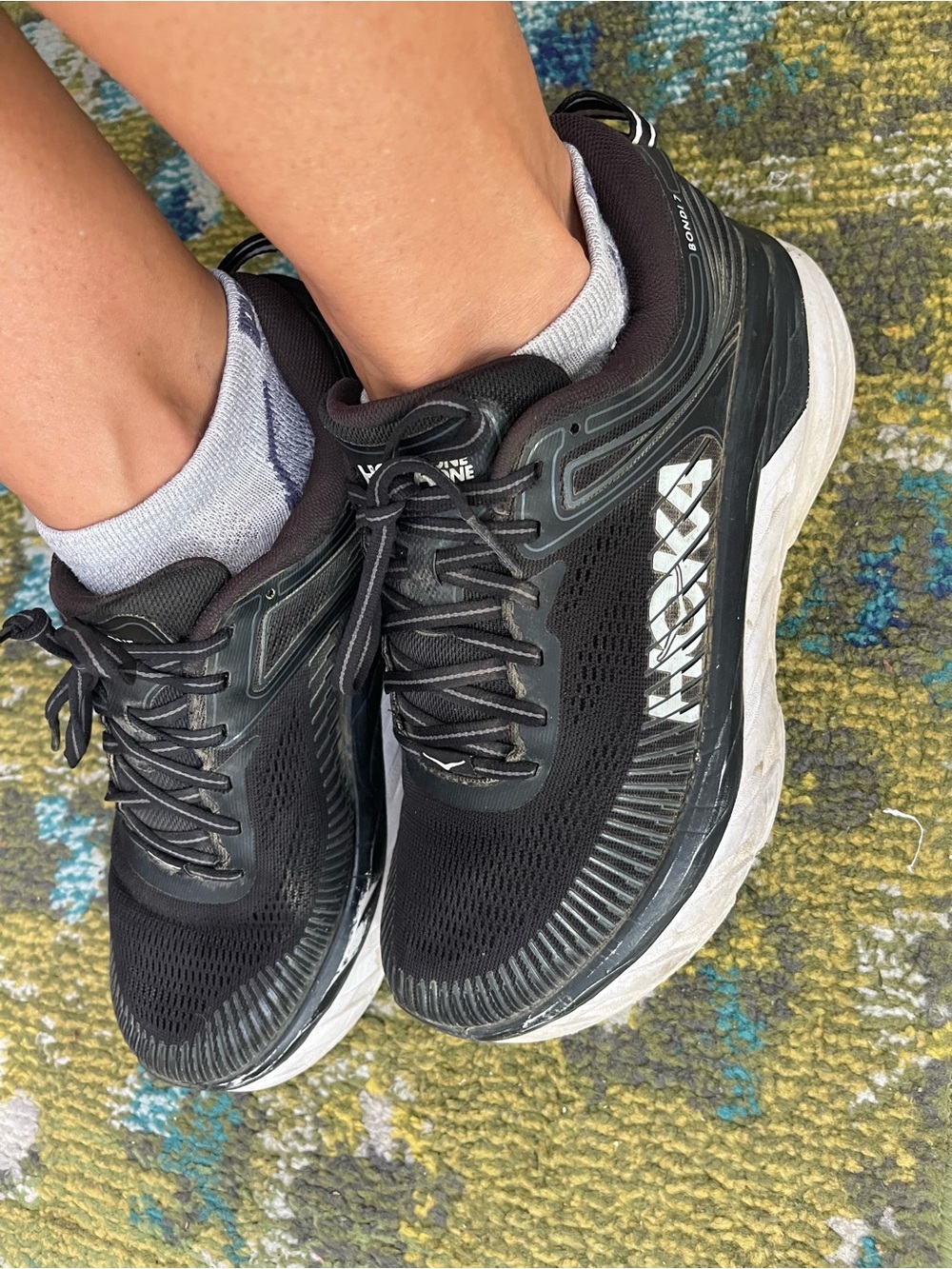 Hoka Black Running Sneakers - Bondi 7